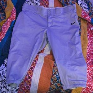 Women’s grey Nike softball pants